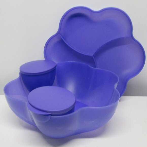 NEW! Tupperware Chip 'N Dip Serving Bowl/Tray/Dip Combo - Picture 5 of 7